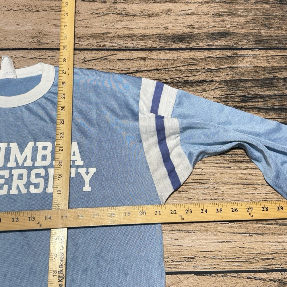 Velva Sheen Columbia University Shirt Jersey XL Blue Ivy League 70s 80s VTG - Picture 5 of 5